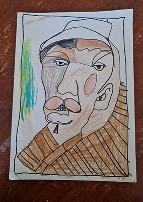 Artwork of St Felix student