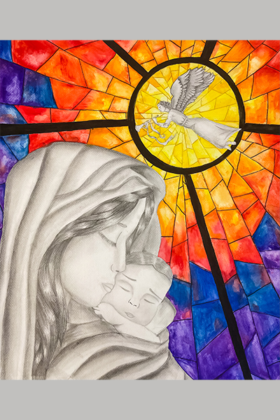 Ruby R. Christmas Art Story Highly Commended Year 6