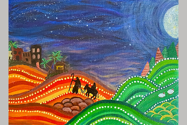 Olivia S Christmas Art Story Highly Commended Year 5