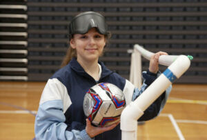A Sydney Catholic Schools' goalball athlete